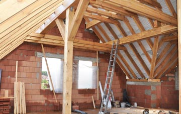 Up Mudford attic trusses